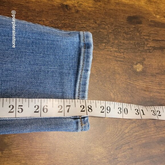 Madewell Jeans 28 Skinny 10" High Rise Leavitt Wash M6234 Tummy Control Stretch - Picture 11 of 13